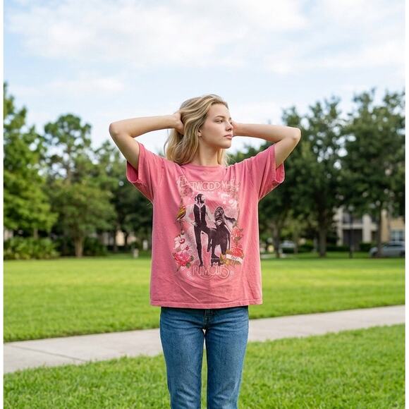 Daydreamer Tops - Fleetwood Mac Rumours 100% Cotton OS Graphic T-Shirt Daydreamer